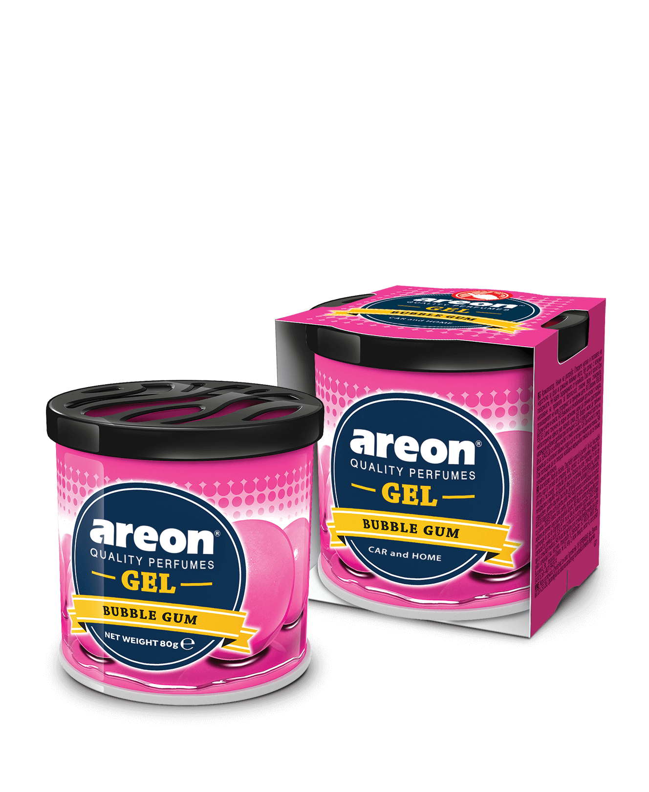 Areon Bubble Gum Gel Can 80g – Car Air Freshener