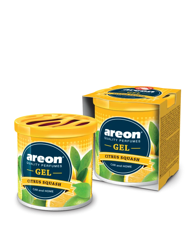 Areon Citrus Squash Gel Can 80g – Car Air Freshener