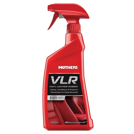 Red spray bottle with 'Mothers' branding on a white background