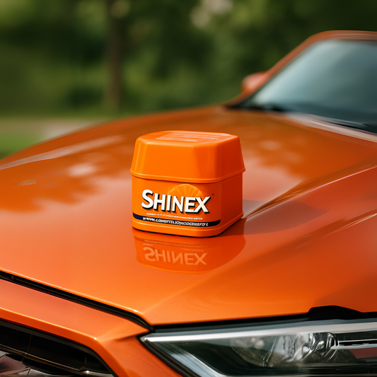 Shinex car wax for vehicle wash and cleansing