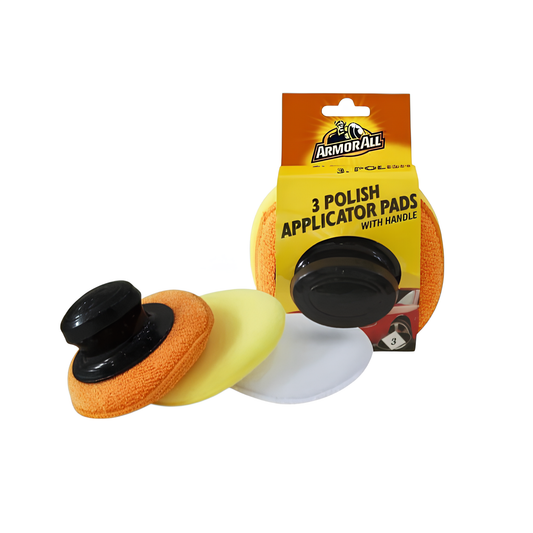 Armor All 3pcs Polish Applicator Pads with Handle.